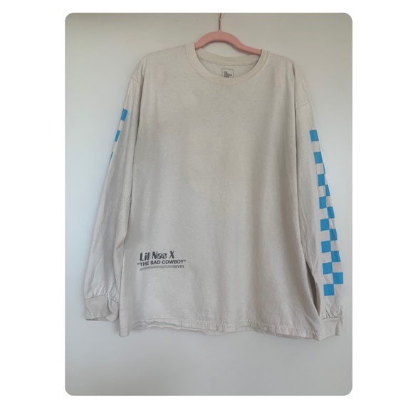 Sad Cowboy Emoji Long-Sleeve Tee - Picture 6 of 9